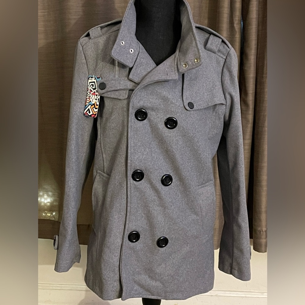 Whatlees Button Down Coat (LARGE)